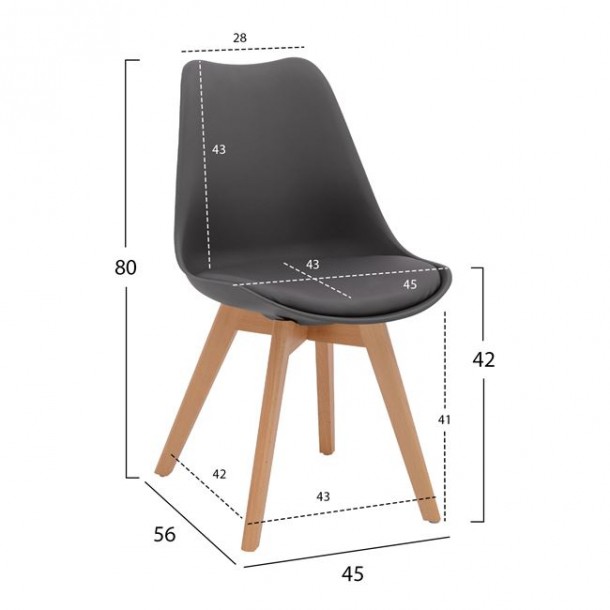 ΣΕΤ ΤΡΑΠΕΖΑΡΙΑΣ 5ΤΜΧ ΜΕ ΤΡΑΠΕΖΙ 120x80x73 cm ΚΑΙ 4 ΚΑΡΕΚΛΕΣ FB910219 2