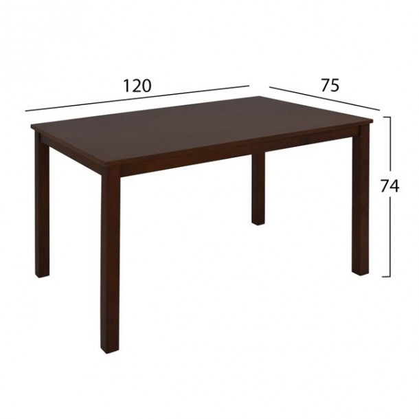 ΣΕΤ ΤΡΑΠΕΖΑΡΙΑΣ 5ΤΜΧ ΜΕ ΚΑΡΥΔΙ ΤΡΑΠΕΖΙ 120x75x74cm & ΚΑΡΕΚΛΕΣ FB910256 1