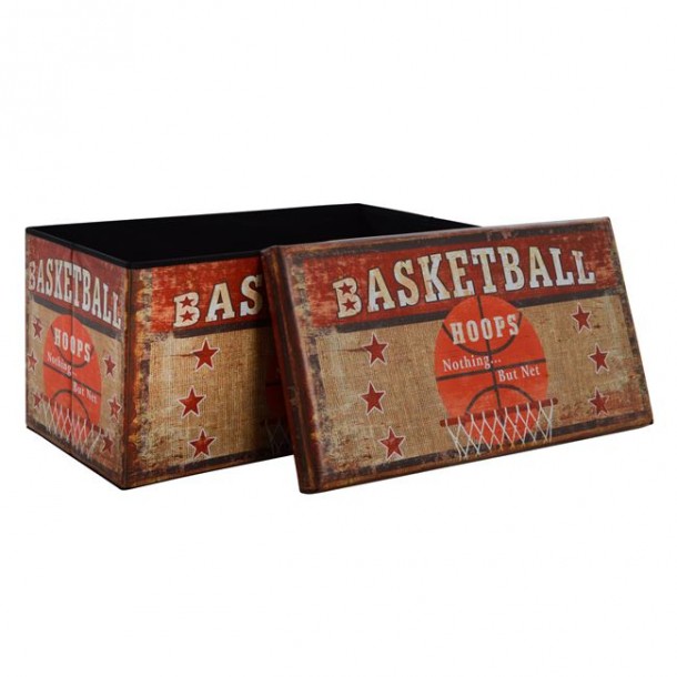 ΣΚΑΜΠΩ ΑΠΟ PU ΜΕ ΑΠΟΘΗΚΕΥΤΙΚΟ ΧΩΡΟ BASKETBALL 80X40X40εκ FB98130 3