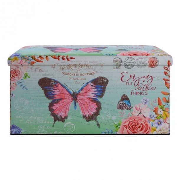 ΣΚΑΜΠΩ ΑΠΟ PU ΜΕ ΑΠΟΘΗΚΕΥΤΙΚΟ ΧΩΡΟ BUTTERFLY 38X38X38εκ FB98131 2