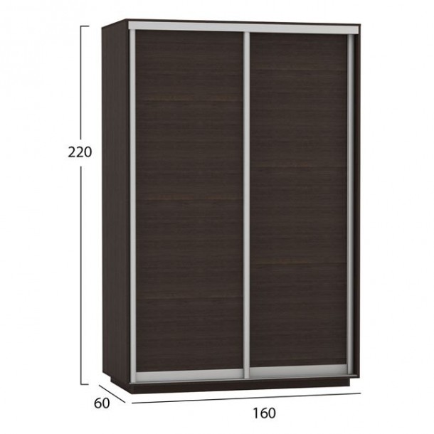 ΝΤΟΥΛΑΠΑ ΣΥΡΟΜΕΝΗ FB92303.02 2ΦΥΛΛΗ WENGE 160x60x220Υεκ. 1