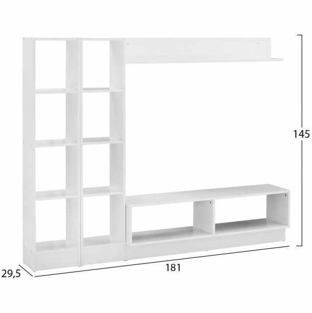 ΣΥΝΘΕΣΗ ΤΗΛΕΟΡΑΣΗΣ FB92256 ΛΕΥΚΟ 181x29,5x145 εκ. 2