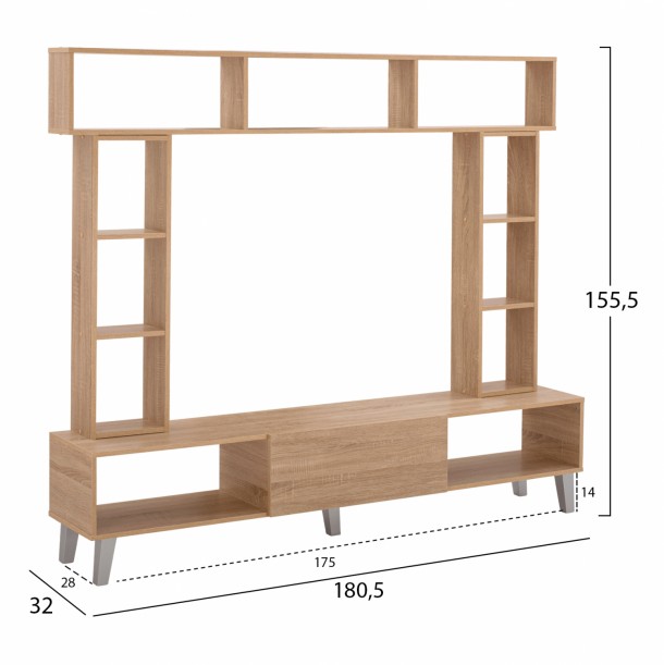 ΣΥΝΘΕΣΗ ΤΗΛΕΟΡΑΣΗΣ SONAMA FB92253.02 180,5x32x155,5 εκ. 1