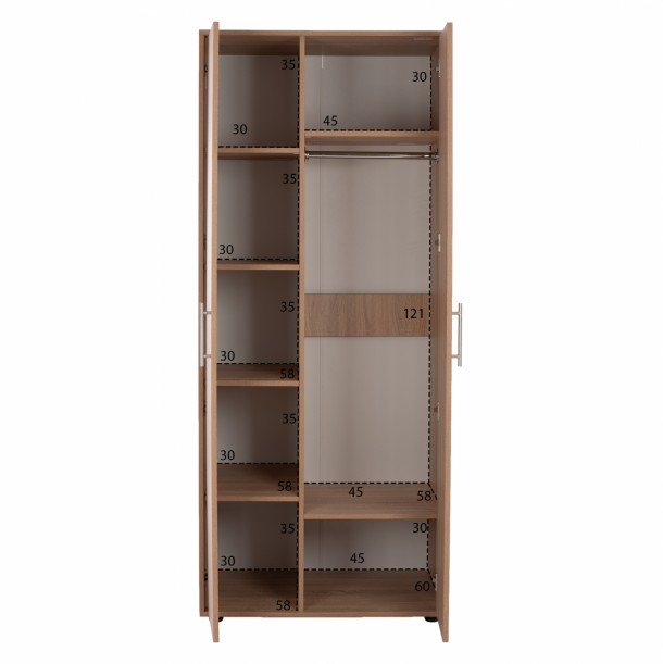 ΝΤΟΥΛΑΠΑ ΔΙΦΥΛΛΗ SONAMA OAK  FB92419 80X60Χ187Υεκ. 2