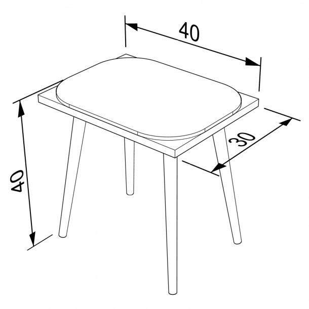 ΣΚΑΜΠΟ ΤΟΥΑΛΕΤΑΣ ΜΕ ΜΑΞΙΛΑΡΙ FB99209 SONAMA ΛΕΥΚΟ 40x30x40Y εκ. 1