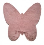 Χαλί Puffy JM7 Dark Pink Butterfly Antislip 