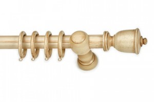 Wooden curtain rods